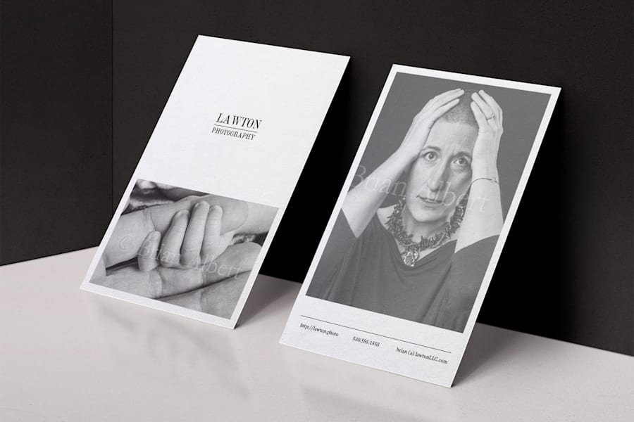 Collectible business cards for a photographer