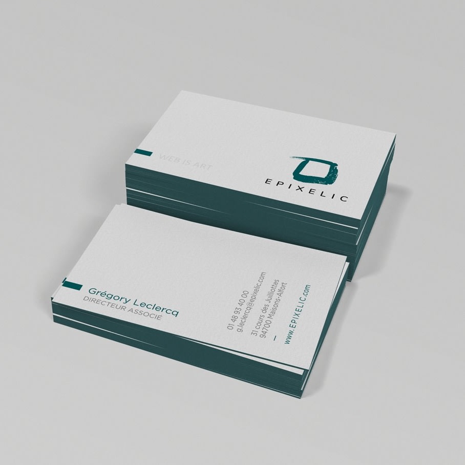 Minimalist photographer business card