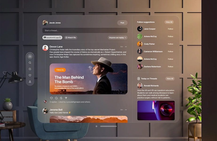 Frosted Touch design trend 2026 website design