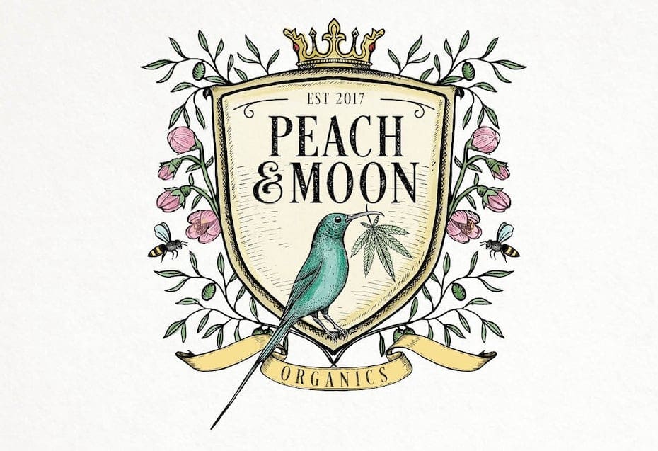 Peach & Moon crest logo