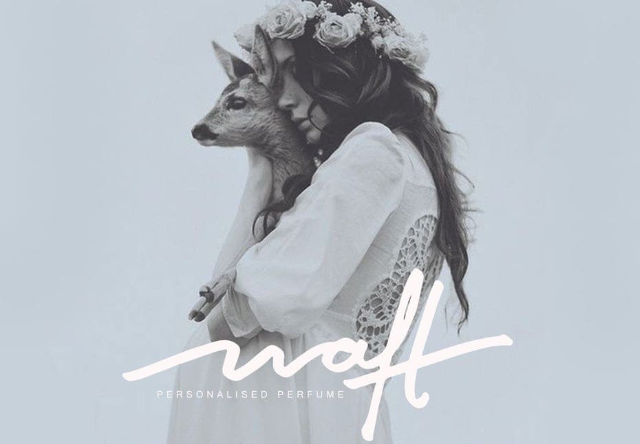 Logo color meaning: white logo for fashion brand