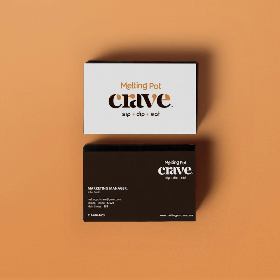 restaurant business card