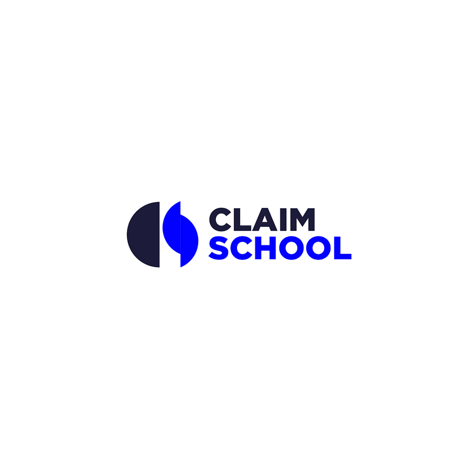 Logo color meaning: blue logo design for a school