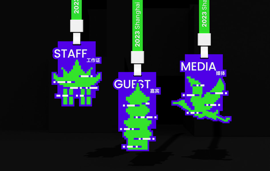 Digi-Cute graphic design trend 2026 in lanyard badge design