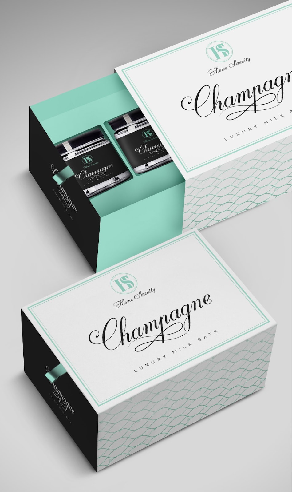 Brand packaging designed to create a luxury unboxing experience.