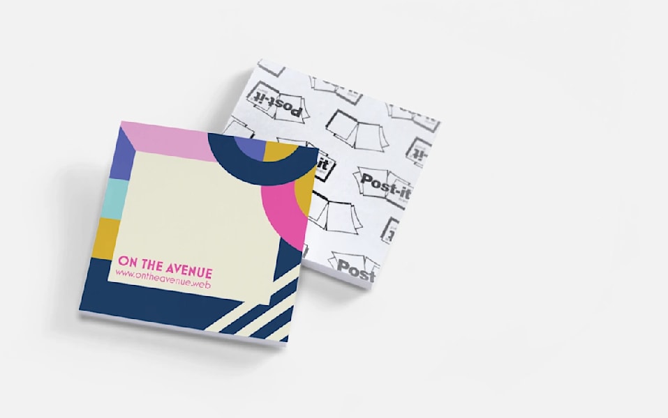 Branded Sticky Notes Example What Is Branded Merchandise? | VistaPrint US