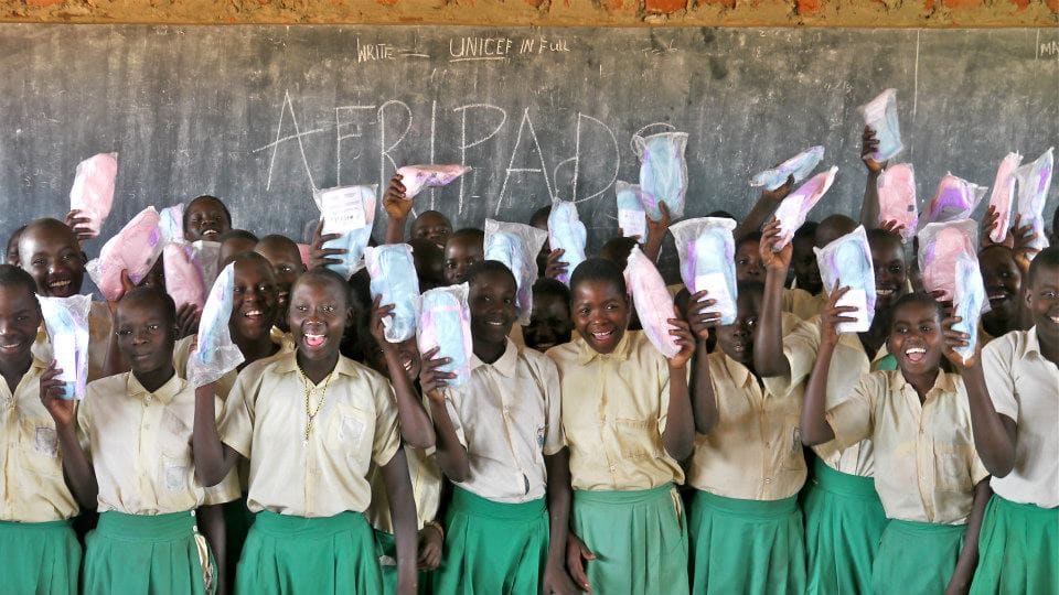 Eco-friendly brand AfriPad campaign to support women in Africa.