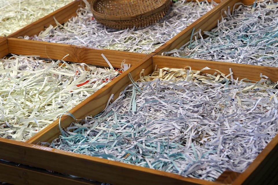 Shredded paper