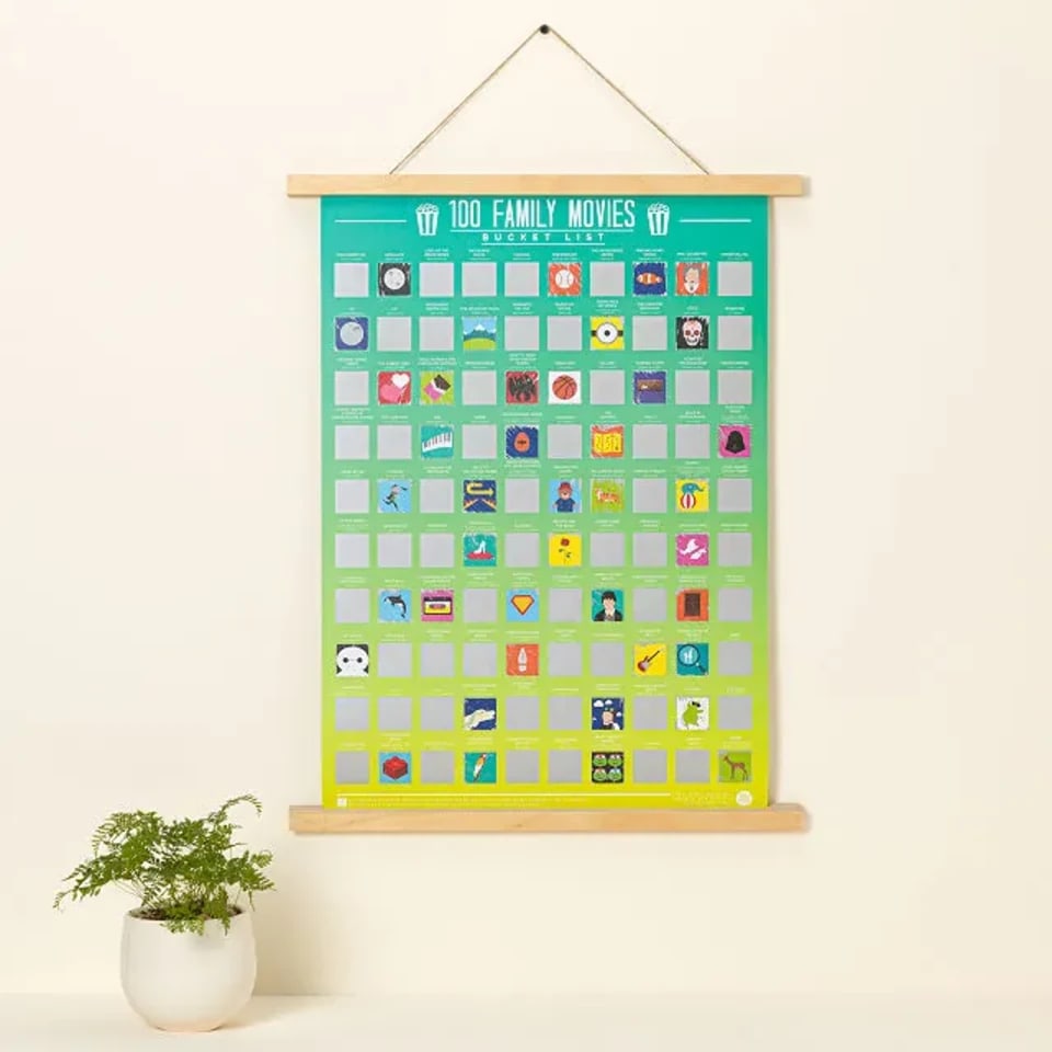 Scratch-off movie poster is a cool Secret Santa gift idea