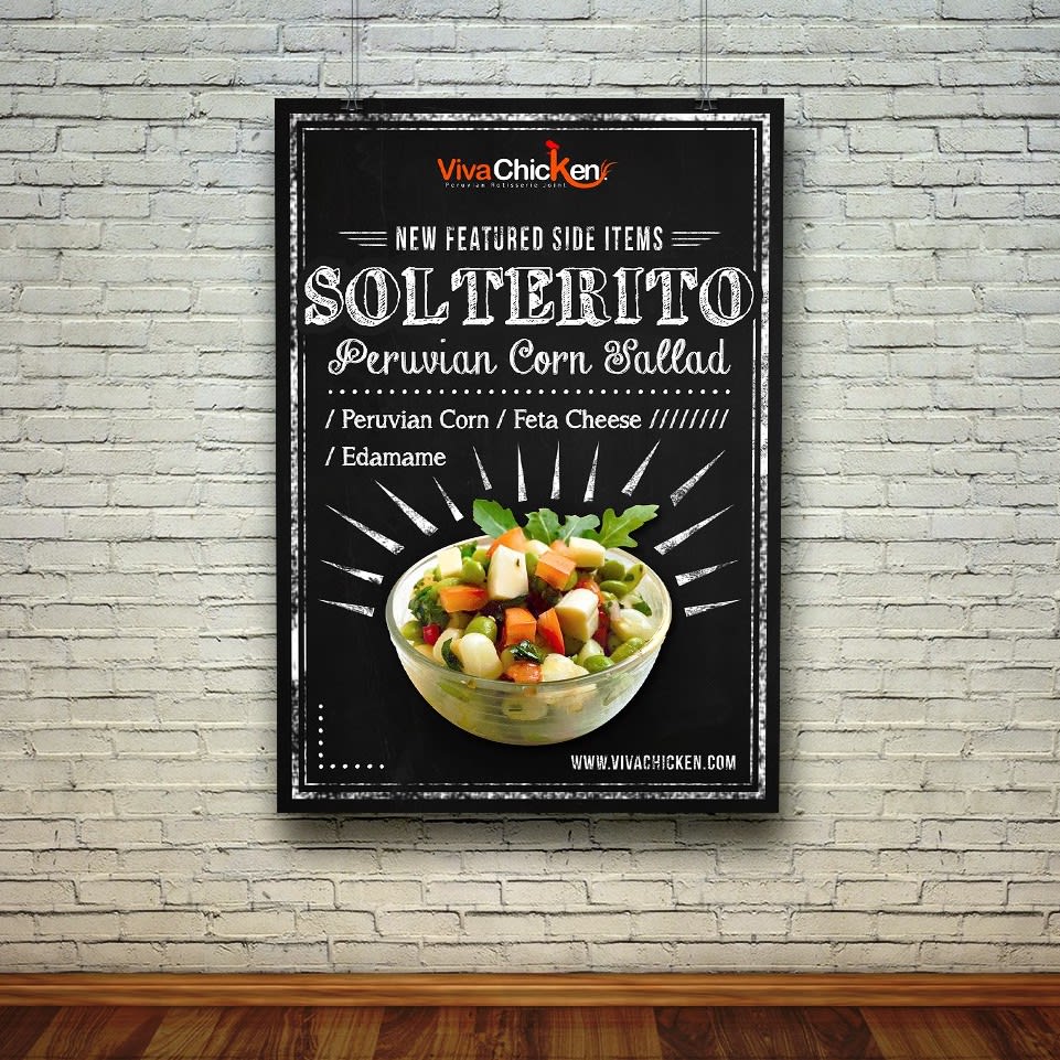 A poster promoting a restaurant