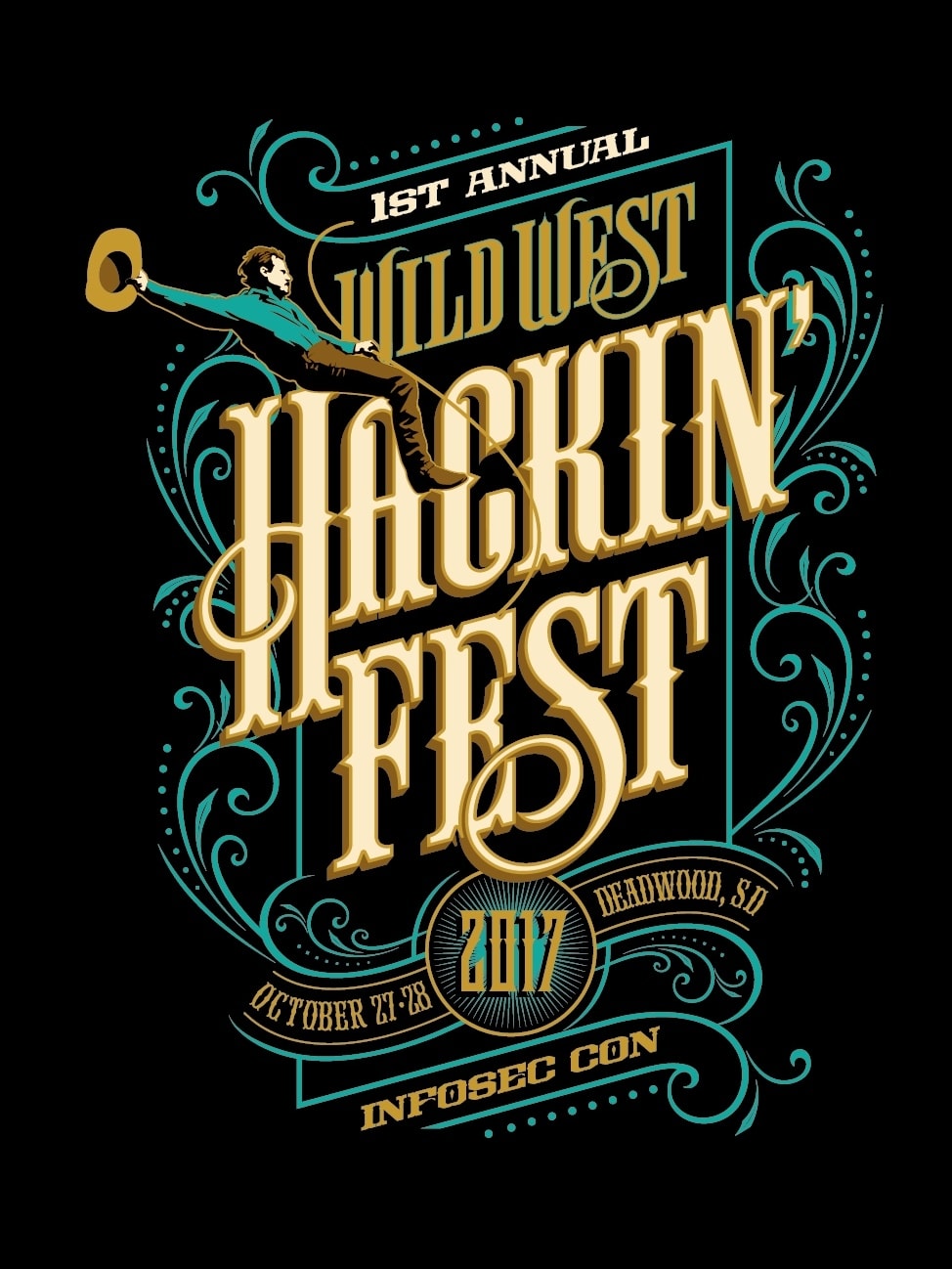 Western style hackathon t-shirt