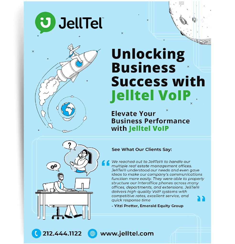 An example of a flyer for a VoIP provider business