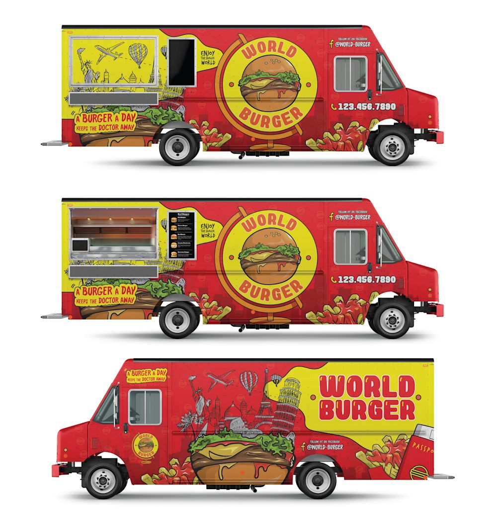 Food truck branding design