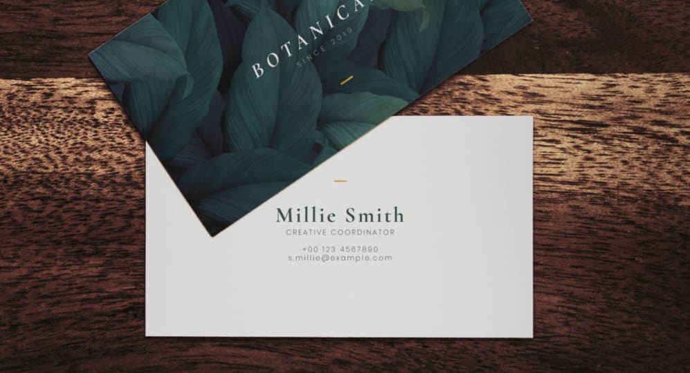 Business card graphic design