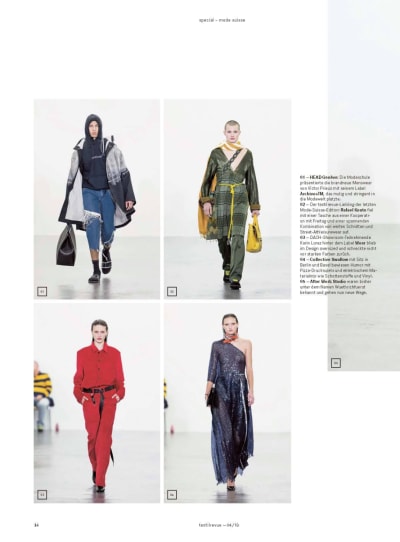 Press "Textilerevue" - Special Mode Suisse - © Visual Society
