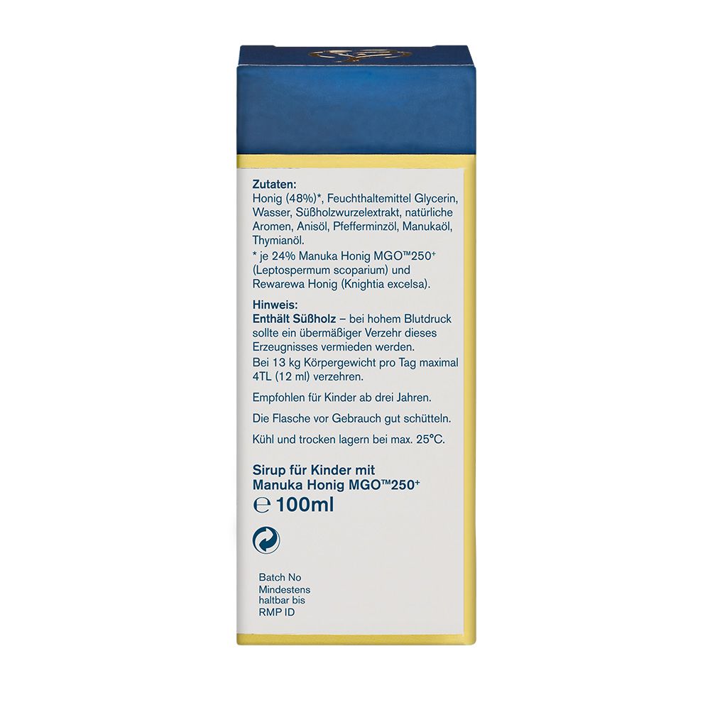 Manuka Honig Sirup Fur Kinder Mgo 250 100ml Bodylab24 Shop