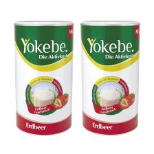 2 x Yokebe Aktivkost Erdbeer Pulver (2x500g)