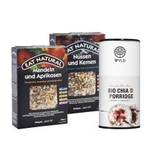 1x Bio Chia Porridge+2x Eat Natural Müsli nach Wahl