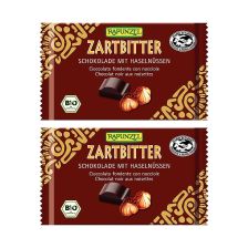 2 x Zartbitter Schokolade 60% mit Nüssen (2x100g)