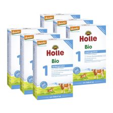 6x Holle Bio-Anfangsmilch 1, von Geburt an (6x400g)