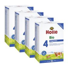 4x Holle Bio-Folgemilch 4 ab dem 12. Monat (4x600g)