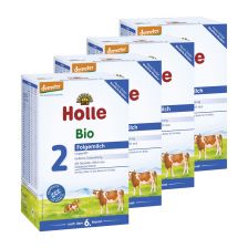 4x Holle Bio-Folgemilch 2 nach dem 6. Monat (4x600g)