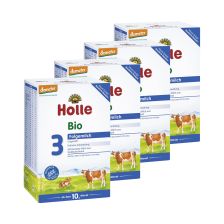 4x Holle Bio-Folgemilch 3 ab dem 10. Monat (4x600g)