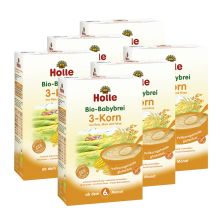 6 x Bio-Babybrei 3-Korn ab dem 6. Monat (6x250g)