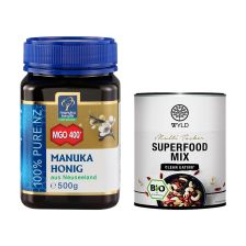 Manuka Honig MGO 400+ (500g) + WYLD Bio Superfood Mix "Multi Tasker" (250g)