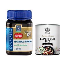 Manuka Honig MGO 550+ (500g) + WYLD Bio Superfood Mix "Multi Tasker" (250g)