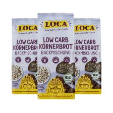 3x Bio Low Carb Körnerbrot Backmischung (300g)