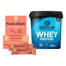 Protein Delight Cashew Caramel (18x35g) + Bodylab24 Whey Protein (1000g)
