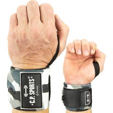 Strongman Wrist Wraps - Camouflage White