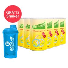 6 x Vitalkost Pulver Almased (6x500g) + Bodylab 24 Shaker