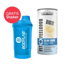 Fit+Feelgood Mahlzeitersatz SLIM (396g) + Bodylab 24 Shaker