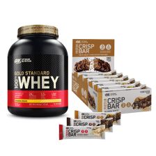 100% Whey Gold Standard (2273g) + Protein Crisp Bars (10x65g)