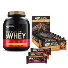 100% Whey Gold Standard (2273g) + Whipped Protein Bars (10x60g)