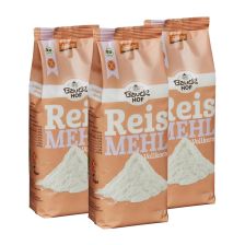 3 x Reismehl Vollkorn demeter (3x500g)