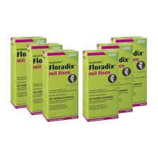 6 x Floradix mit Eisen Tonikum grün (6x500ml)