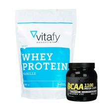 Whey Protein Essentials (1000g) + Olimp BCAA Mega Caps 1100 (300 Kapseln)