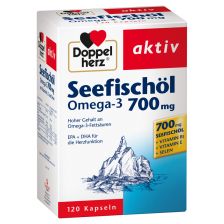 双心深海鱼油700mg保健胶囊 120粒 Seefischoel Omega-3 700mg (120 Kapseln)