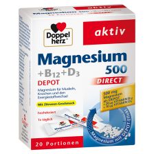 Magnesium 500 + B12 + D3 Depot direct (20x1,6g)