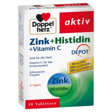 Zink + Histidin + Vitamin C Depot (30 Tabletten)