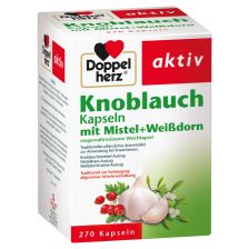 Knoblauch Kapseln mit Misteln + Weißdorn (270 Kapseln)