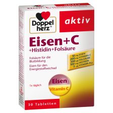 Eisen + C + Histidin + Folsäure (30 Tabletten)