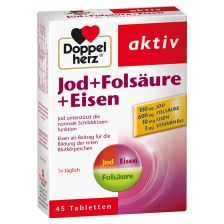 Jod + Folsäure + Eisen (45 Tabletten)