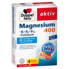Magnesium 400 + B + Folsäure (120 Tabletten)