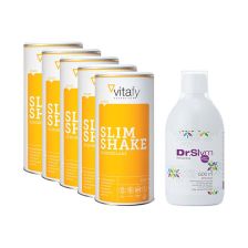 5 x Vitafy Essentials Slim Shake (5x500g) + 1 x Dr Slym Konzentrat (500ml) GRATIS