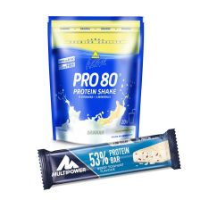 Multipower 53% Protein Bar (24x50g) + Inkospor Active Pro 80 (500g)