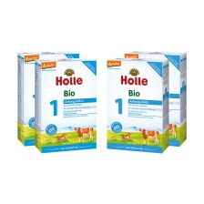 4 x Bio-Anfangsmilch 1, von Geburt an, 15 Portionsbeutel (4x300g)